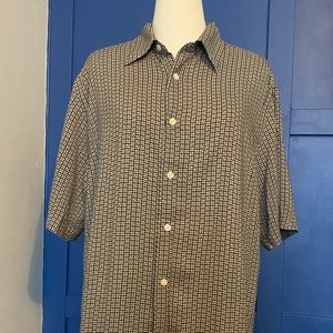 Vintage Men’s Short Sleeve Dress Shirt Claiborne
